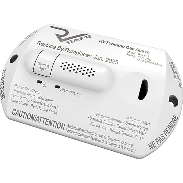 Rv Safe Rv Propangas Alarmledning 972-rvlp2w Hvid