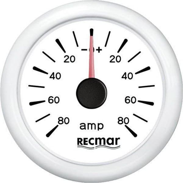 Recmar Amperemeter 80a Vit 51 mm