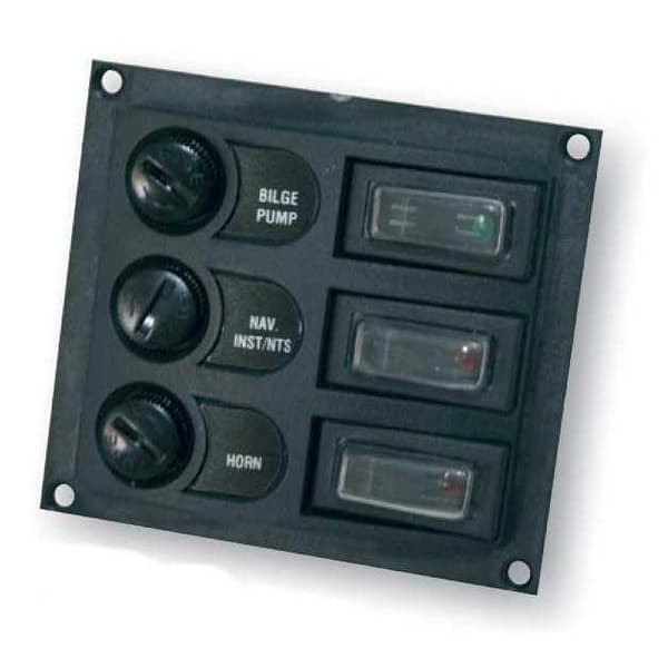 Lalizas Panel Base With Fuse Svart
