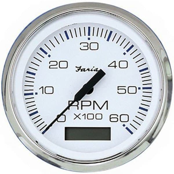 Faria Kierrosluku/tuntimittari 6000 Rpm Hopeinen