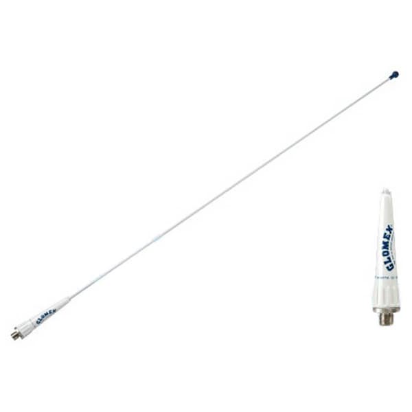 Glomex Vhf Fiberglass 3db Antenna Hvid