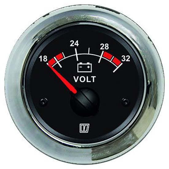 Vetus Volttimittari 20-32v Hopeinen 52 mm