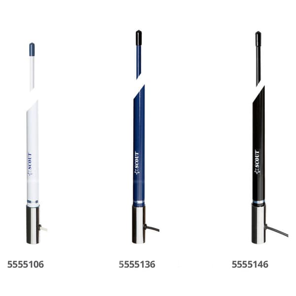 Scout Telecomunicazioni Antenne Vhf Black Line Søvfarvet 240 cm