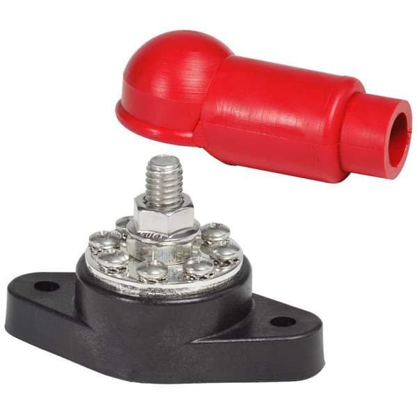 Blue Sea Systems Powerpost Plus Cable Connector 3/8´´ Musta