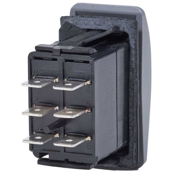 Blue Sea Systems Contura Ii Switch Dpdt Mom On/off/mom On Sort