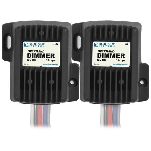 Blue Sea Systems Deckhand Dimmer 6a 12v Musta