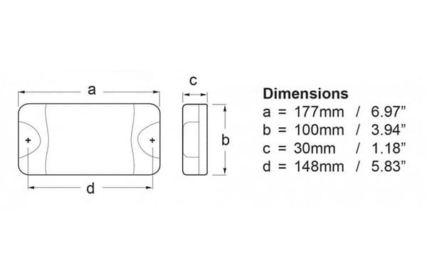 Hella Marine Hvidt Lys Duraled 20 Transparent
