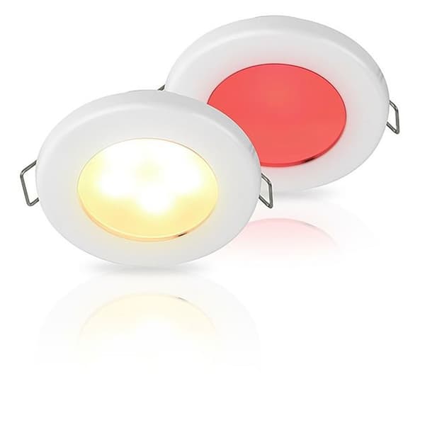 Hella Marine Ruostumattomasta Teräksestä Valmistettu Punainen/lämmin Valkoinen Led-valo Euroled 75 3w 120 Mm Kirkas 190 Lumens