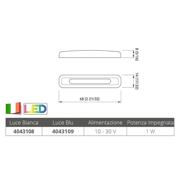 Quick Italy Blå Flik Artighet Led-ljus Ssr 2 Silver