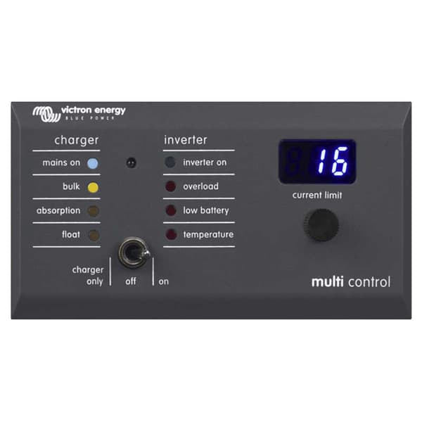 Victron Energy Digital Multi Gx 200/200a Fjern Panel Sort