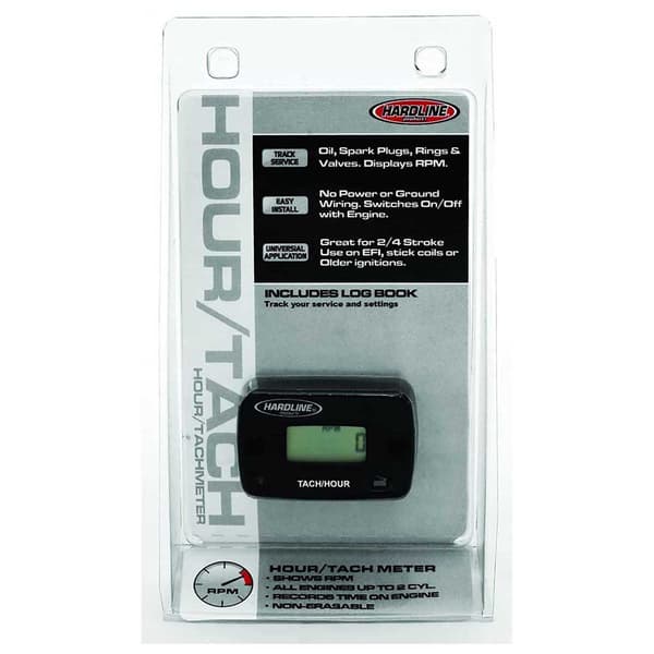 Hardline Products Time/tach Meter Mindre Gasmotor Sort