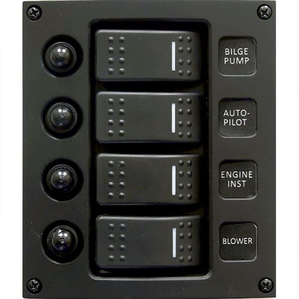 Talamex Switchpanel Buet Design Afbrydere 4 Hvid