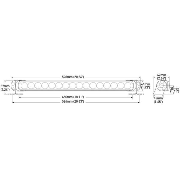 Hella Marine Spot Lys Sea Hawk 470 36w Søvfarvet 3600 Lumens