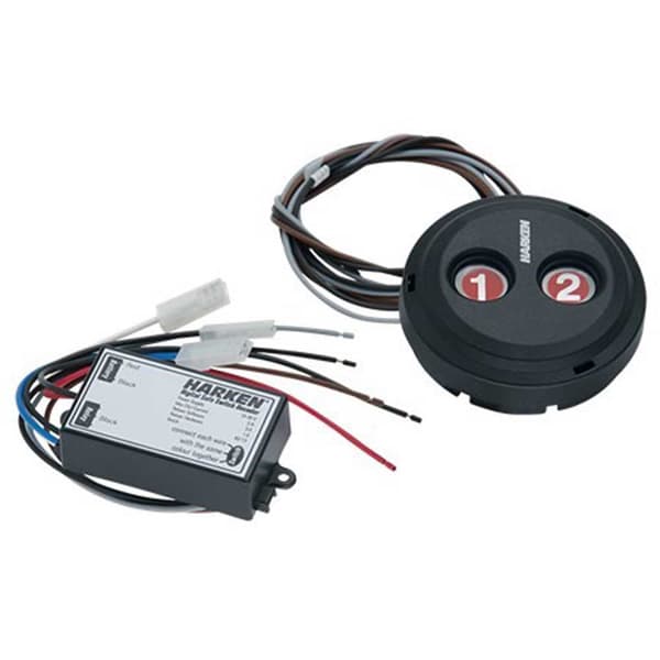 Harken Järjestelmäkytkin Aft Dual-kuvake Digital 1-2 Musta