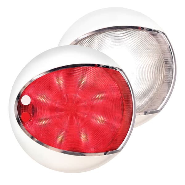 Hella Marine Rundt Berørings Hvidt/rødt Lys Euroled 130 Transparent
