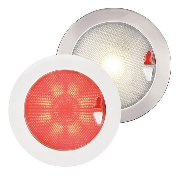 Hella Marine Ruostumattomasta Teräksestä Valmistettu Lämmin Valkoinen/punainen Led-valo Euroled 150 4w Kirkas