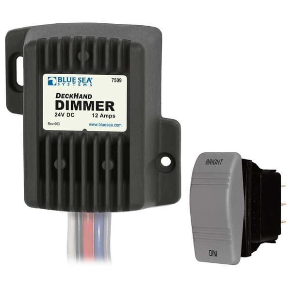 Blue Sea Systems Deckhand Dimmer 12a 24v Musta