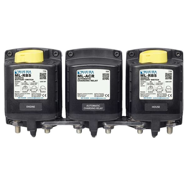 Blue Sea Systems Automatic Charging Relay 12v Musta