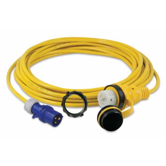 Marinco Europæisk Stik 16a 230v 20 M Elektrisk Kabel Gul