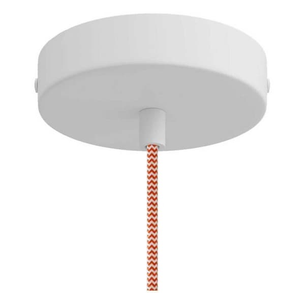 Creative Cables Hängande Lampa Textil Cylinder 1.2 M Med Bombilla Orange