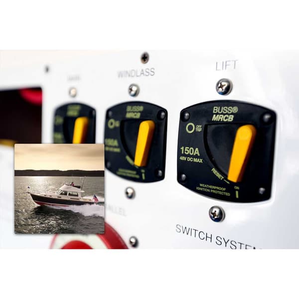 Blue Sea Systems 187 Series Thermal Circuit Breaker 150a Musta