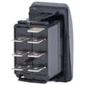 Pikkukuva 2 / 2: Blue Sea Systems Water Resistant Contura Iii Swtich Dpdt On/off/on Musta