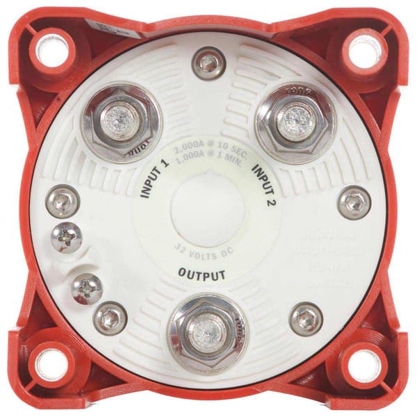 Blue Sea Systems E Series Selector Battery Switch With Afd Rød 4 Way