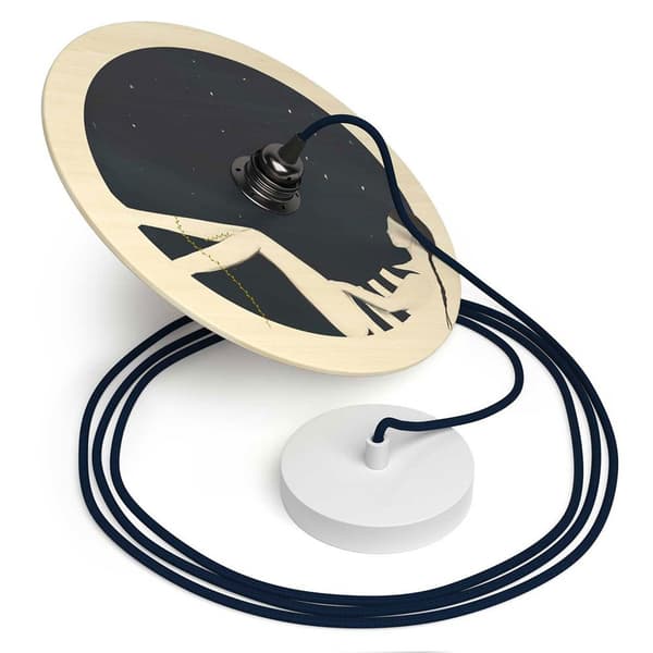 Creative Cables Hængende Lampe Ufo Chiara Fucà Sort