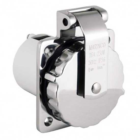 Marinco Plugg 16a/230v 50hz Silver