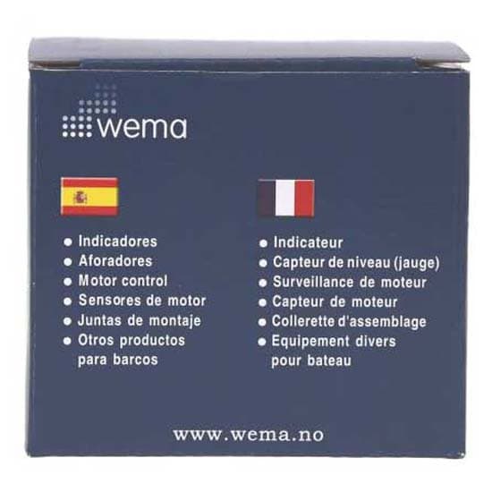Wema Usa Standard Vandstandsindikator Blackline 12-24v  52 mm