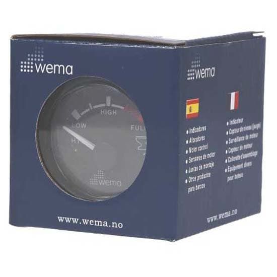 Wema Usa Standard Vandstandsindikator Blackline 12-24v  52 mm