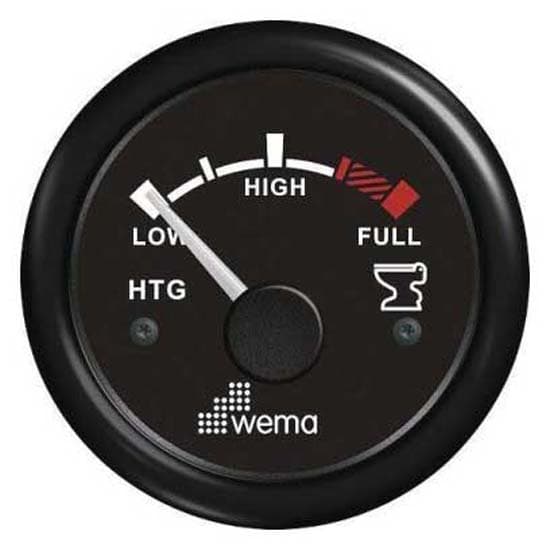 Wema Usa Standard Vandstandsindikator Blackline 12-24v  52 mm