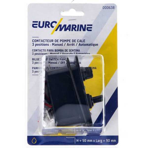 Euromarine Lænsepumpe Positioner Kontaktpanel 3  50 x 90 mm
