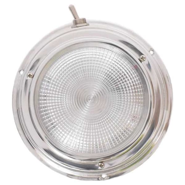Euromarine Rund Loftslampe I Rustfrit Stål 20w  140 mm