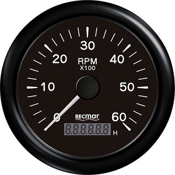 Recmar Kierroslukumittari 0-6000 Rpm Musta 100 mm
