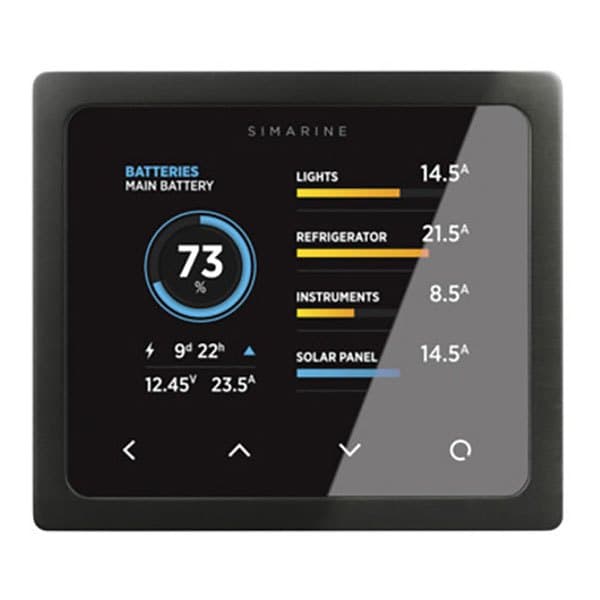 Simarine Montering Batteri Display Panel Sort