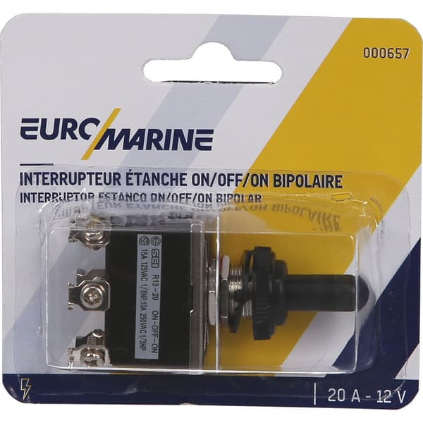 Euromarine Bipolaarinen Vipukytkin On-off-on 20a 12v  14 mm
