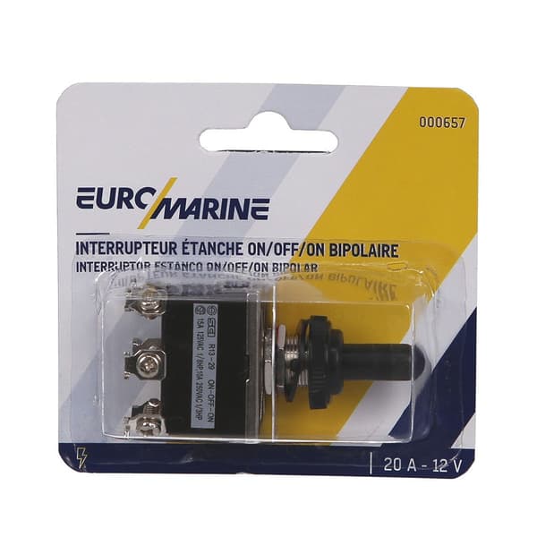 Euromarine Bipolaarinen Vipukytkin On-off-on 20a 12v  14 mm