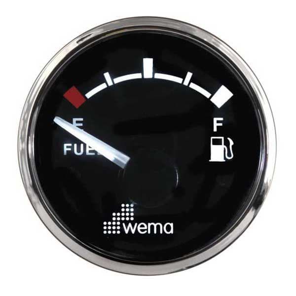 Wema Eu Standard Brændstofniveaumåler Silverline 648501 0-190 Ohm  52 mm
