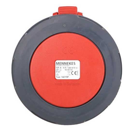Mennekes Power Top Xtra 125a Ip67 400v 4 Stænger Kvinde Prop Rød