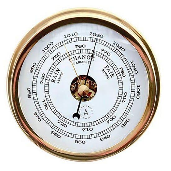 Autonautic Instrumental Nautisk Barometer B120d Gylden