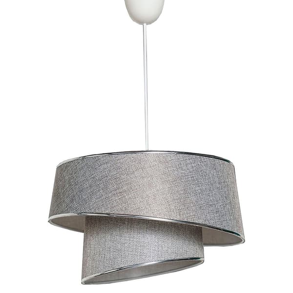 Wellhome Riippuva Lamppu 70 Cm E 27 Max 45-60w Wh1168 Harmaa