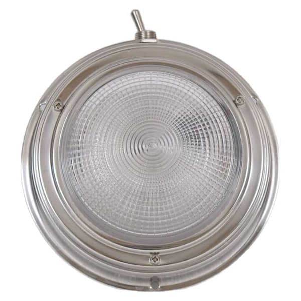 Euromarine Rund Loftslampe I Rustfrit Stål 10w  110 mm