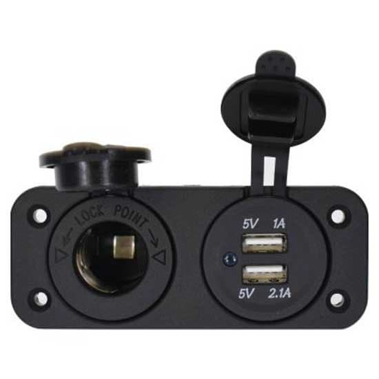 Euromarine Uppoasennettava Double Pistoke Usb