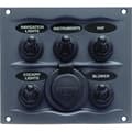 Miniatyrbillede 1 af 3: Bep Marine Kontaktpanel Dc Waterproof 5xon-off 16a Blå