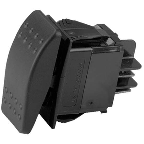 Ancor Skift Med Lys Sealed Rocker Sort Double Pole