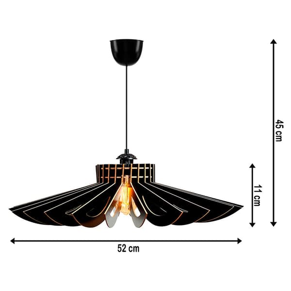 Wellhome Wh1109 Pendellampe 2 Enheder Gylden