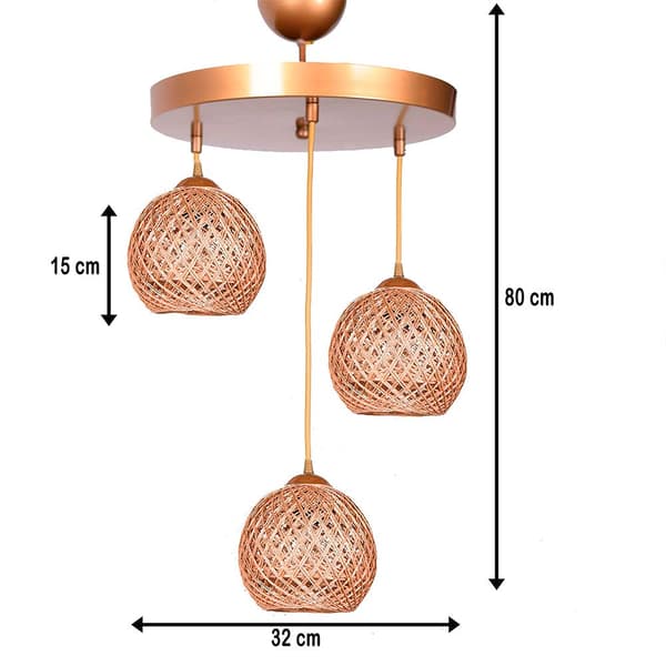 Wellhome Wh1128 Ripustinlamppu Kultainen