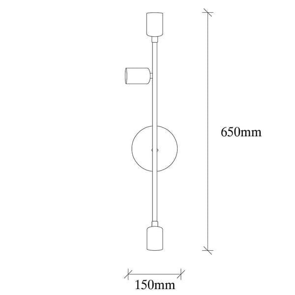 Wellhome Seinävalaisin E27 15x15x65 Cm 40w