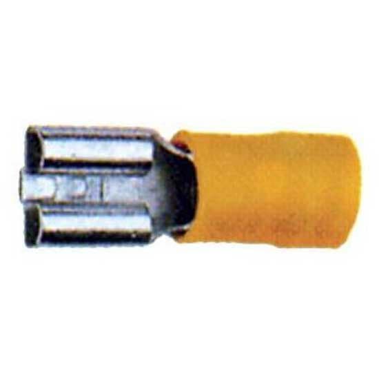 Oem Marine Nainen Clip Terminal 100 Yksiköitä Kultainen 6.3 x 0.8 mm